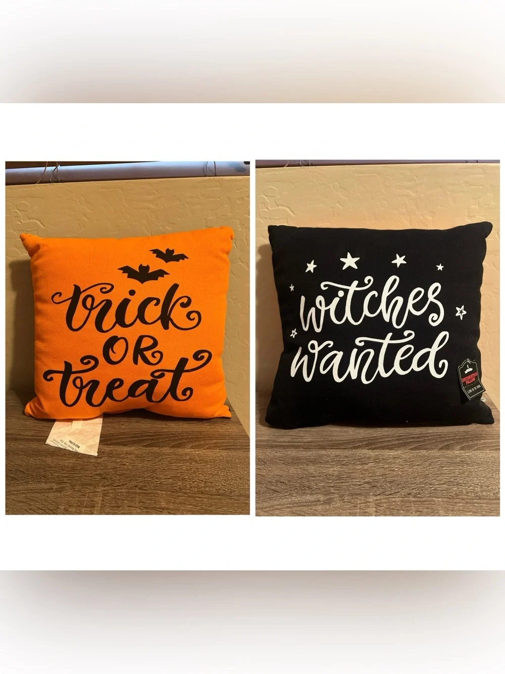 Target Bullseye Trick or Treat Witches Wanted Halloween 2 Sided Throw Pillow NWT